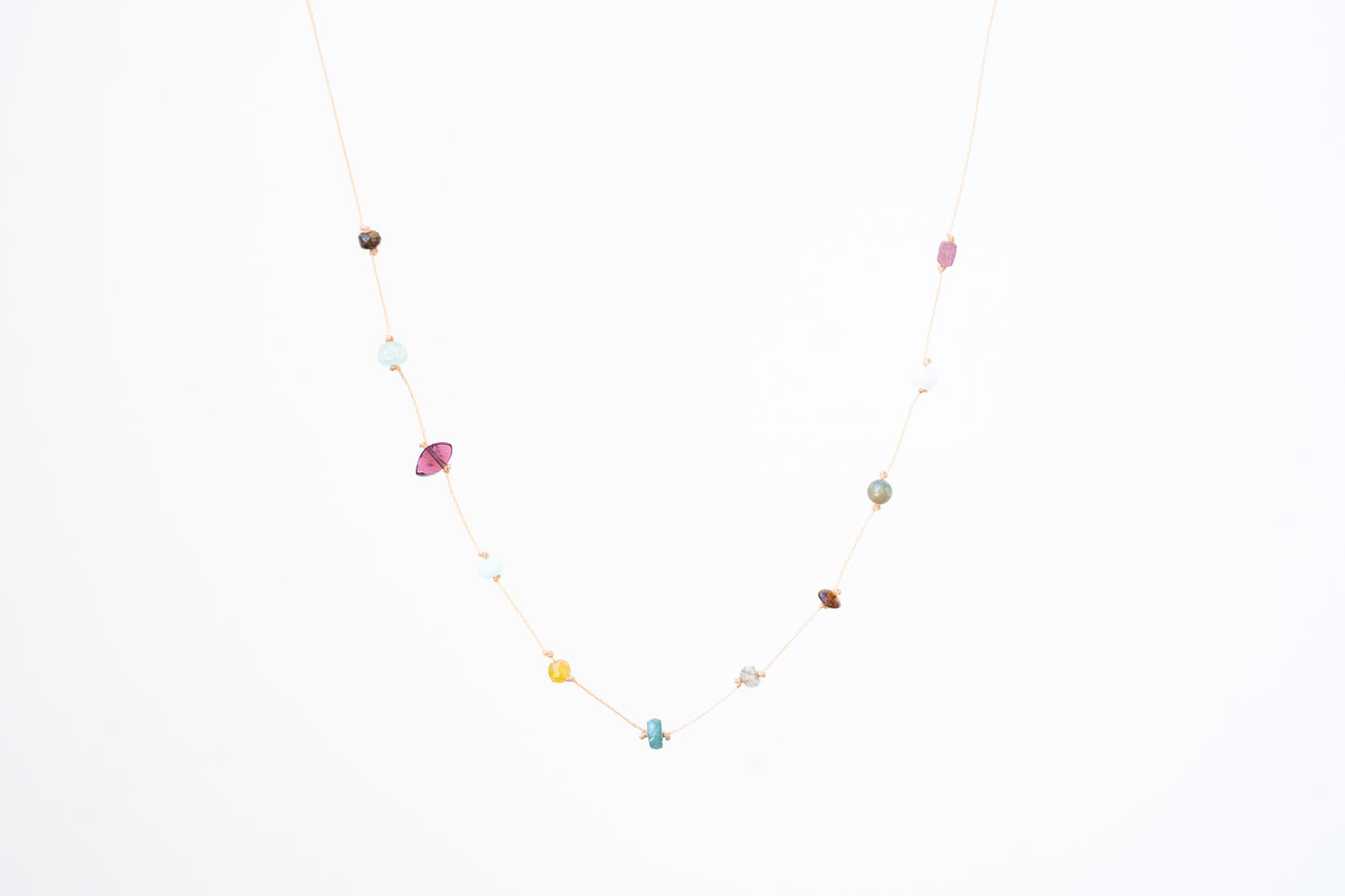 True Colors Neckalce/ Nude / Emerald Tides