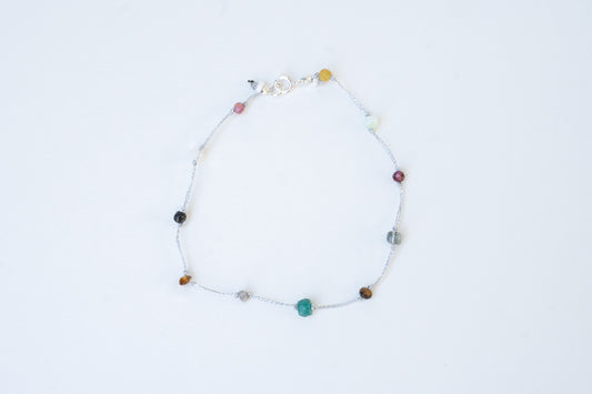 Silver Shore/ Bracelet /Emerald Tides