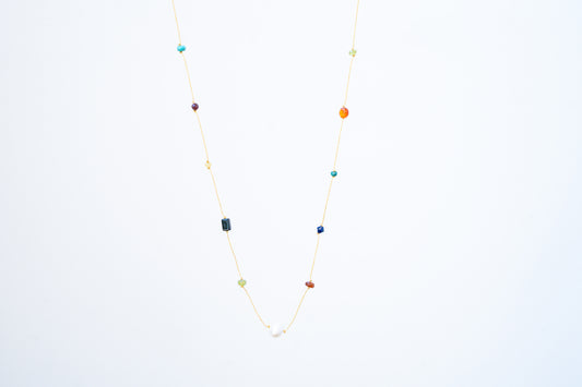 Golden Sand /Pearly Sea / Long Necklace
