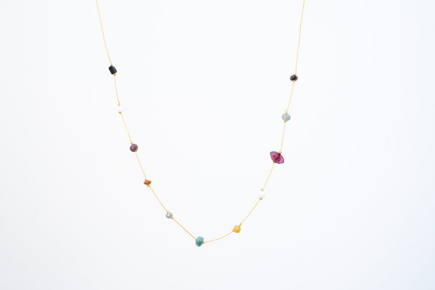 True Colors Necklace/ Golden Sand /Emerald Tides