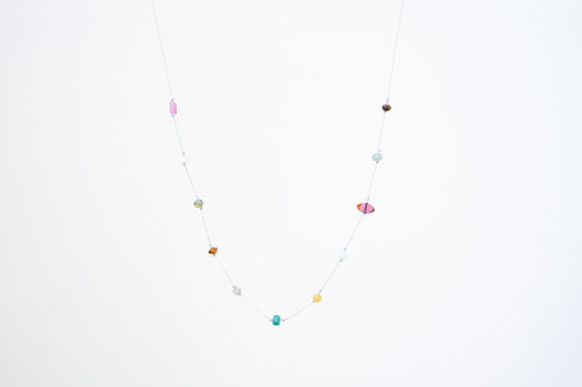 True Colors Necklace/ Silve Shore/Emerald Tides